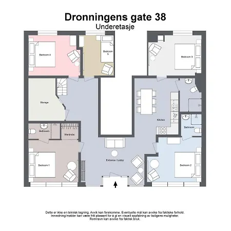 Hybler Med Felles Kjokken, Midt I Sentrum نارفيك